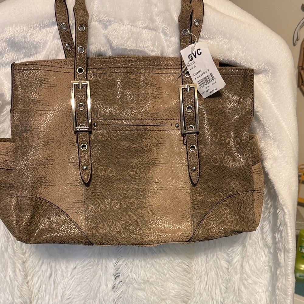 Bob Makowsky Brown Tote Bag